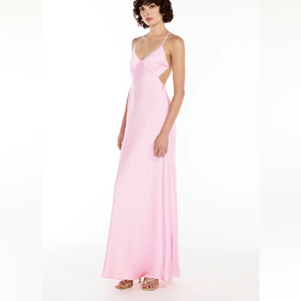 Elegant Pink Evening Gown